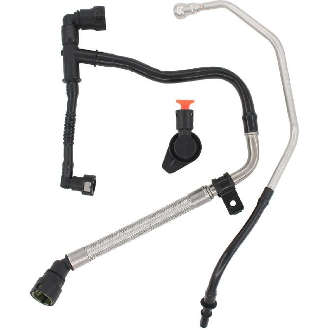 Crankcase Ventilation Vent PCV Tube Hose and Valve for Cadillac 2.0 ATS 2013-16, CTS 2014-16, CT6 Chevrolet 2.0 Camaro 2016, Malibu 2013-15, Buick
