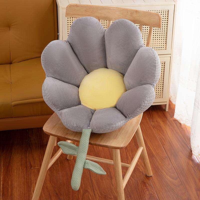 Flipped Small Daisy Flower Cushion Sofa Pillow Bay Window Cushion Home Office Plush Comfortable Cushion