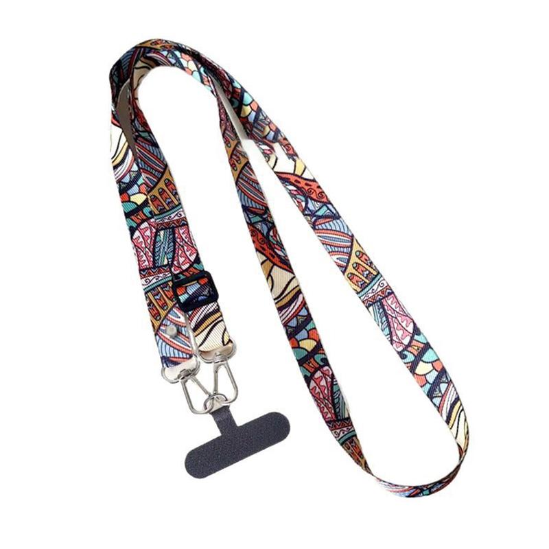 Universal Adjustable Mobile Phone Lanyard Crossbody Neck Strap Hanging Cord Anti Loss Rope With Gasket For All Phone Case Key