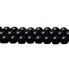 Hongchu Kristall Natürlicher Obsidian lose Perlen Runde Perlen DIY Schmuck Zubehör Regenbogenauge Schwarzer Obsidian Halbfertigprodukt