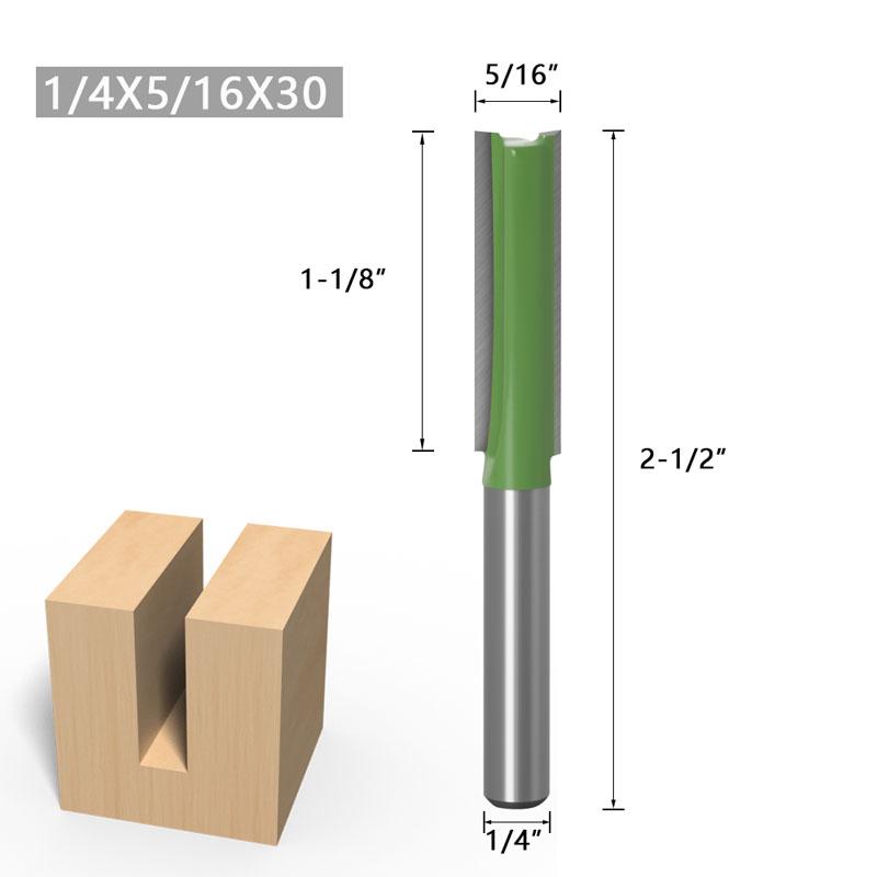 1/7pcs 6mm 1/4inch Shank Single Double Flute Straight Bit Milling Cutter for Wood Tungsten Carbide Router Bit Woodwork Tool