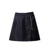 High-Waisted PU Leather Midi Skirt - Slimming, Hip-Hugging, Irregular A-Line, Women's Korean Fashion for Autumn/Winter 2023