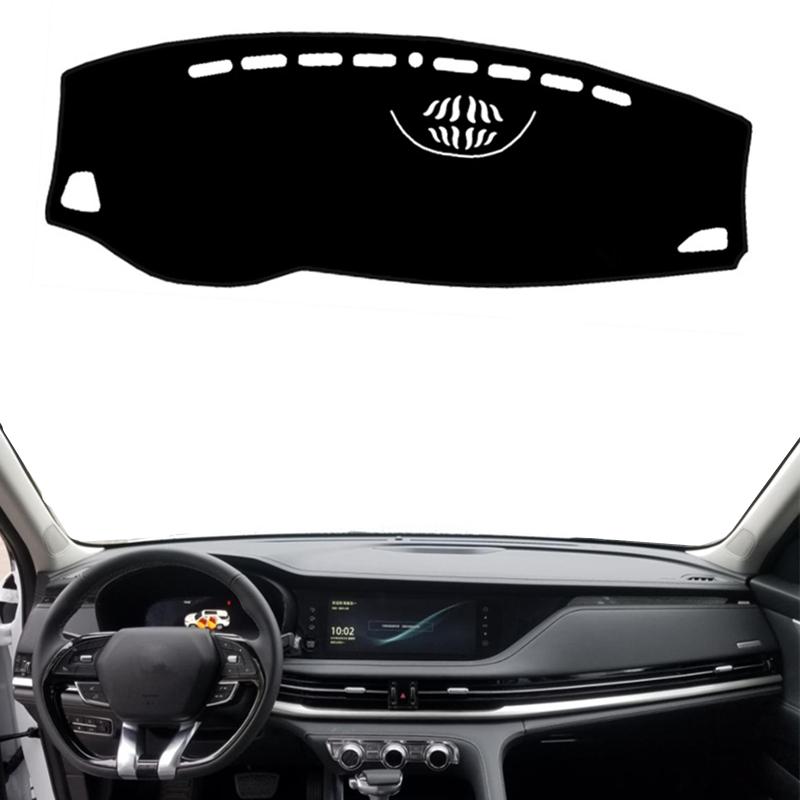 

Для Changan CS95 2024 Коврик на панель приборов Анти-УФ Коврик на приборную панель Защита от солнца Ковер Аксессуары для интерьера автомобиля Black(Black Edge)