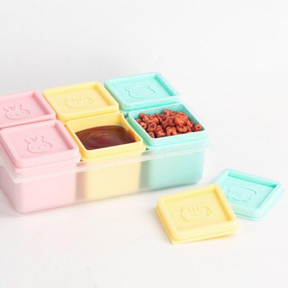 Silicone Ice Cube Tray Square Puree Container Food Storage Container Ice Cube Mold  Snack