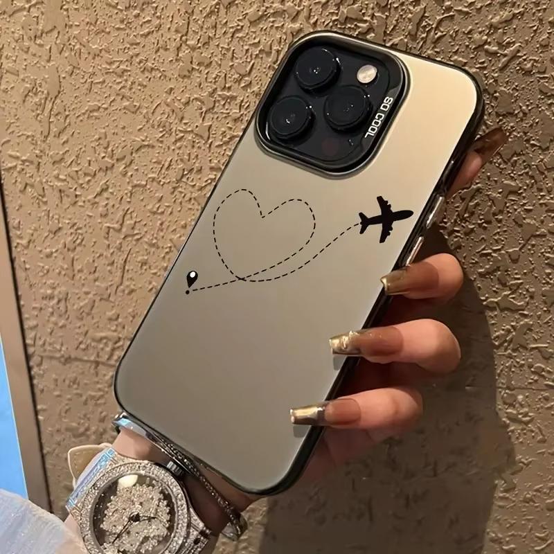 Line Heart Airplane Phone Case for Samsung Galaxy S25 S24 Ultra S23 S22 S21 FE Plus S20FE A34 A35 A55 A53 A54 A55 Cover