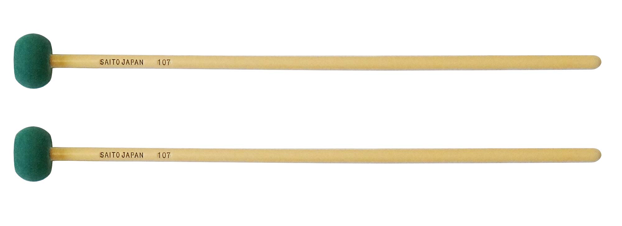 

Saito Keyboard Mallet, Rubber Head, 100 Series [No. 107], Hardness: 60°, Rattan Handle: 37cm