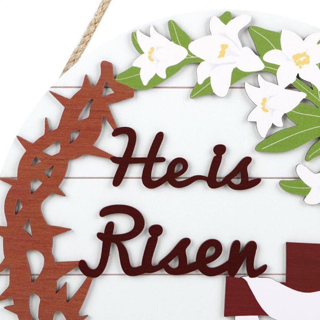 Easter Front Door Welcome Sign Hangable Easter Wreath Hanger Spring Welcome Door Sign For Indoor Outdoor Home Porch Patio Garden