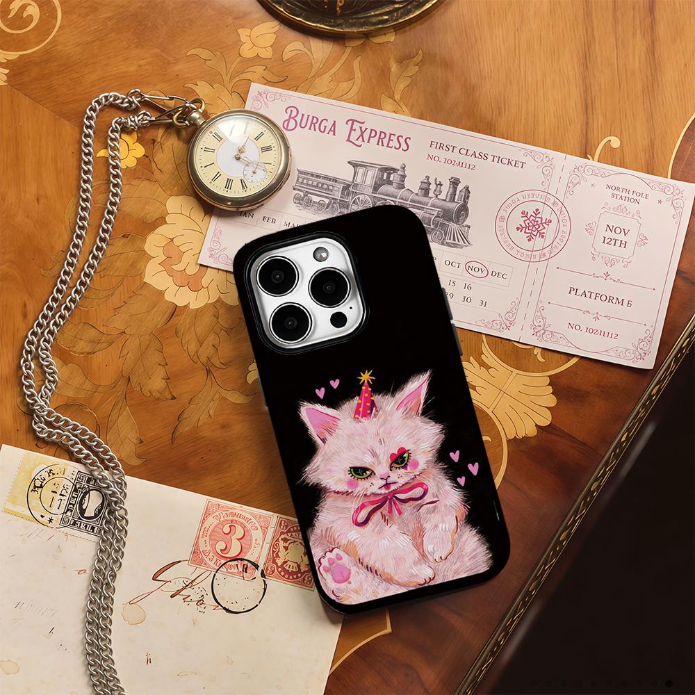 CLOWN KITTY Phone Case for IPhone 16 15 14 13 12 11 X XS XR XSMAX 7 8 Pro Max Plus Double-layer Back Cover