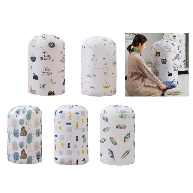 Large Waterproof Quilt Storage Bag Moisture Proof Dust Quilt Sorting Bag Clothes Luggage Move Cylinder Bag Organizer