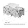 Nordic Marble Pattern Plastic Tissue Box