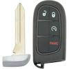 Replacement Key Fob Cover Case fit for 2013-2018 Dodge Ram 1500 2500 3500 Laramie Outdoorsman SLT SXT Pickup Truck Proximity Smart Keyless Entry