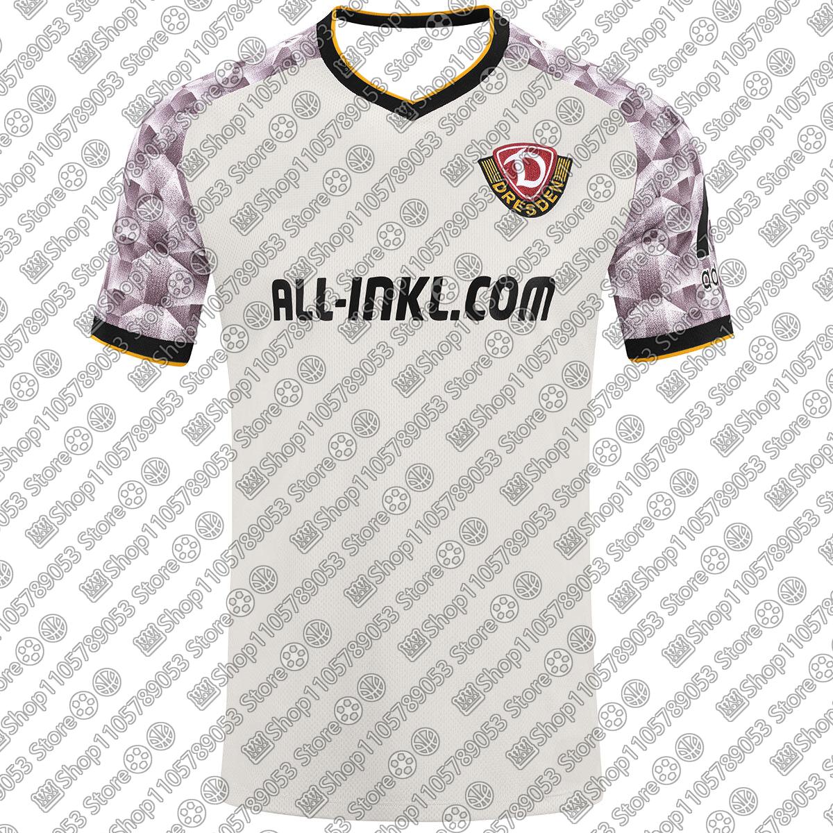 Unisex D-Nemecko Dres pre dospelých Futbalový zápas Šport D-Dynamo D-Dresden Domáci Pánsky Tréningový Priedušný Futbalový Dres S