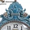 Luxury Wall Clocks Creative Living Room Double-sided Wall Watch Retro Bedroom Silent Clock Fashion Home Decoration Accessories