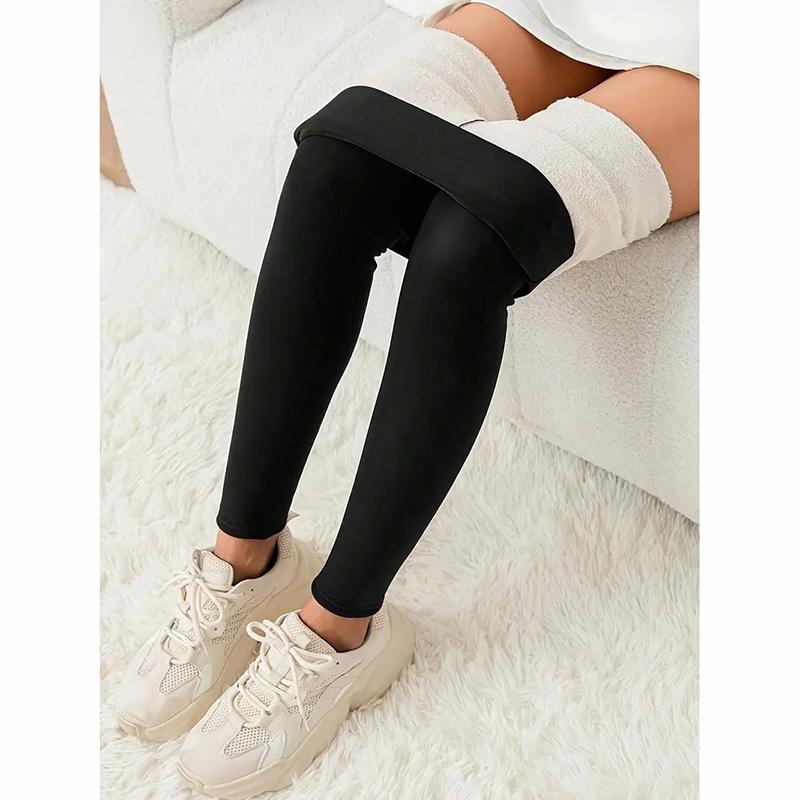Pockets Thick Winter Warm Leggings Women Casual Velvet Warm Leggings Warm Pants