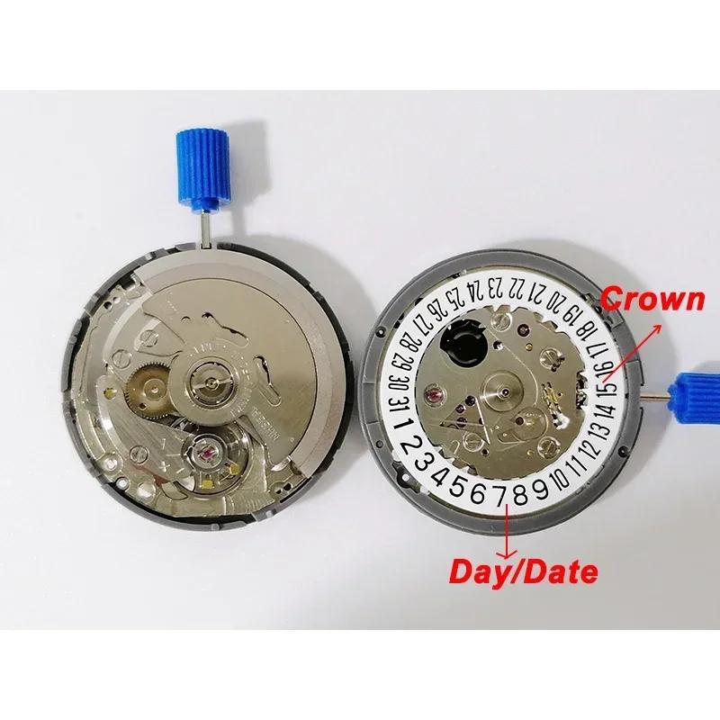 Japan Original Nh35 Werk Krone bei 3.8 3 6 Nh35A Mit Schwarzem Datum Automatik Mechanische Uhr Zifferblatt Mods Reparatur Uhrmacher