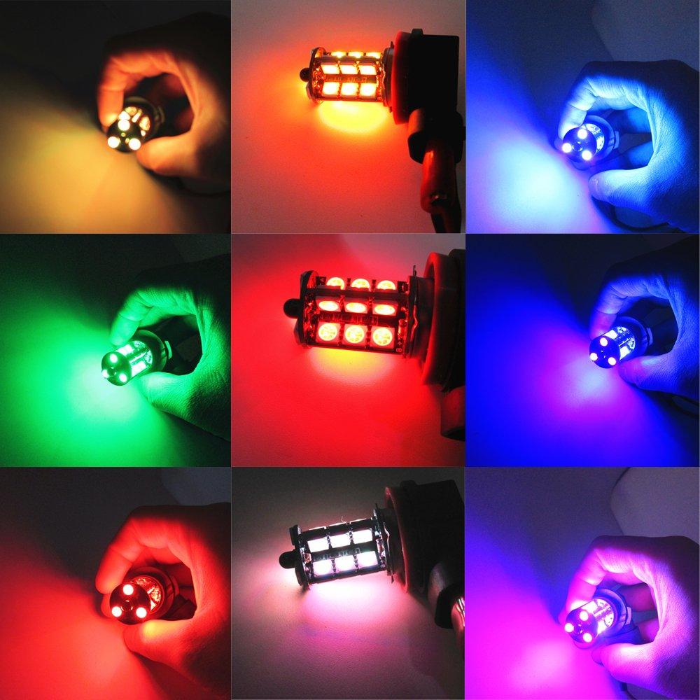 Futwod Fog Lamp, LED, H8, H11, H16, RGB, Strobe, Flash, 12 V, Car LED