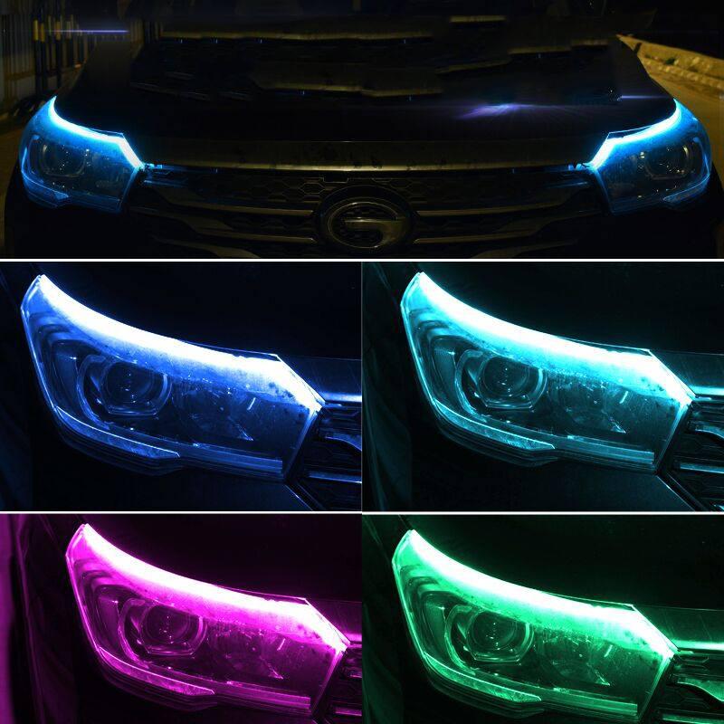 Chery Tiggo 8 Pro Car LED Strip Headlight Decoration Turn Signal Lamp Flowing Water Running Guide Light Waterproof 12V