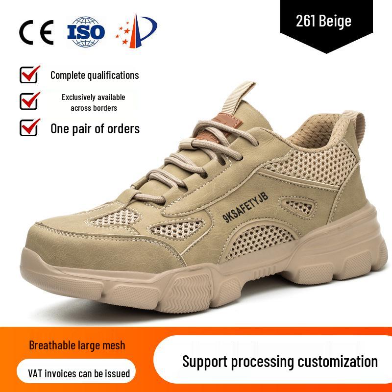 Rotating Buckle Safety Shoes: Anti-Smash, Anti-Puncture, Wear-Resistant, Anti-Slip, Fold-Resistant.