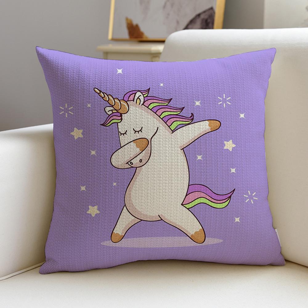 MMagical UnicornS Cushion Cover Pcs Soft Decorative Square Cushion Covers x x Pillowcases for Sofa Couch Home Bedroom