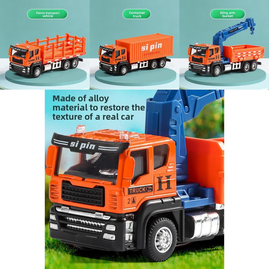 Construction Vehicle Model Toy With Inertia Control For Kids Play And Collection