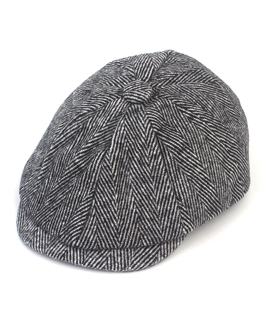 Yunibeosyeolkemiseuteuli Herringbone Wool Gray Banding Huntingcap