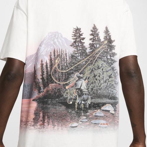 Nike T-shirt Unisex Manica Corta Versatile Moda Collaborazione Nocta Bianca