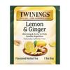 Twinings Herbal Tea, Lemon & Ginger, Caffeine-Free, 50 Tea Bags, 75g (2.65oz)