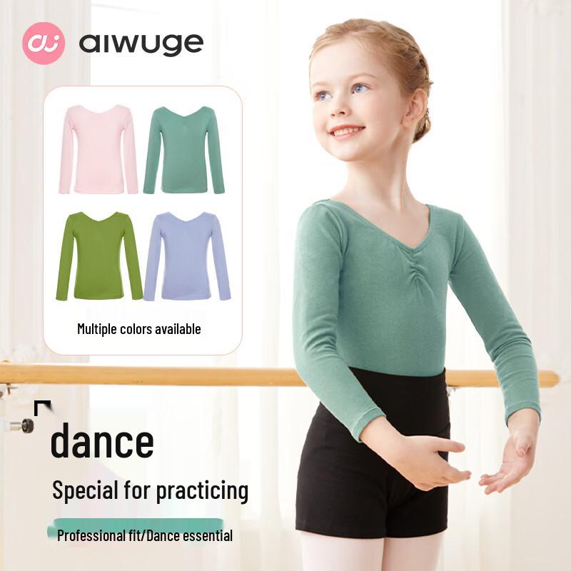 

Children s Breathable Cotton Long-Sleeve Ballet Top M