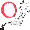 Tambourines with Metal Bells Drum Hand Percussion for Adults Church Party Play