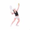 Hand Painted Tennis Couple Scene Display Small Figurines Tabletop Figure