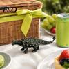 Kids Corn Holder Dinosaur Fork, with Durable PLA Handles And Stainless Steel Anti-scald Pins, Novelty Heat Protection Holders, for BBQ Picnic Parties