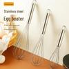 Stainless Steel Handheld Egg Beater & Milk Frother for Baking