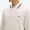 Fred Perry [M3636] Long Sleeve Twin Tip Fred Perry Shirt - Forged/Anchor Grey Afpm2533636-W50