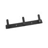 Simple Space Aluminum Row Hooks Wall Mounted Hook for Kitchen Bathroom Wardrobe Black3 Hooks