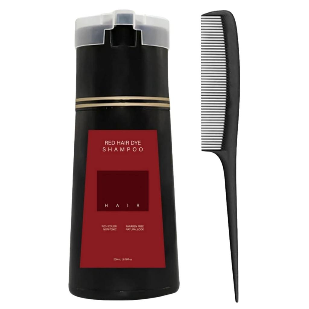 Dyestuff Shampoo Shampoo Gentle And Quick To Color Non-irritating Dyeing (black/brown/Light Brown/purple/red) 200ml