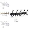 Modern Minimalist Wall Mount Heavy Duty Coat Hook With 5 Hooks For Bathroom And Hotel Doors