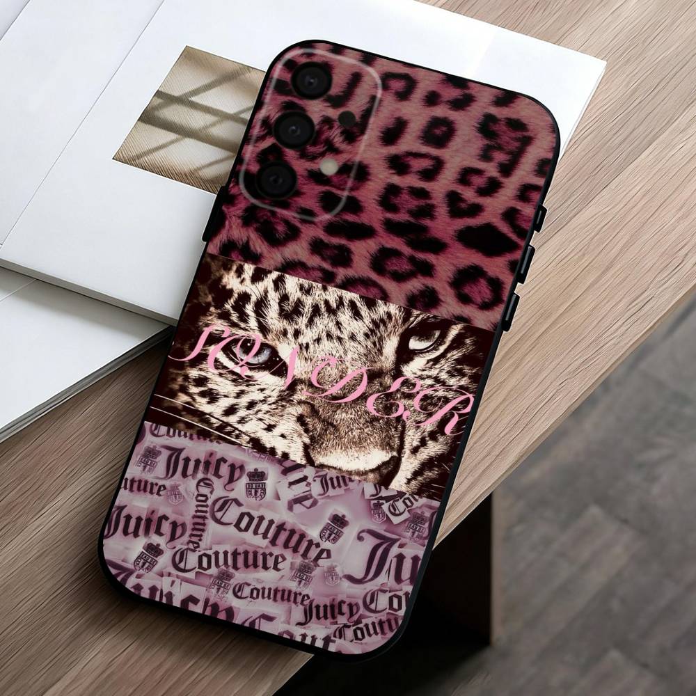J-Juicy C-Couture Phone Case For Samsung Galaxy A73,A72,A71,A70,A53,A52,A51,Others Soft Black Cover