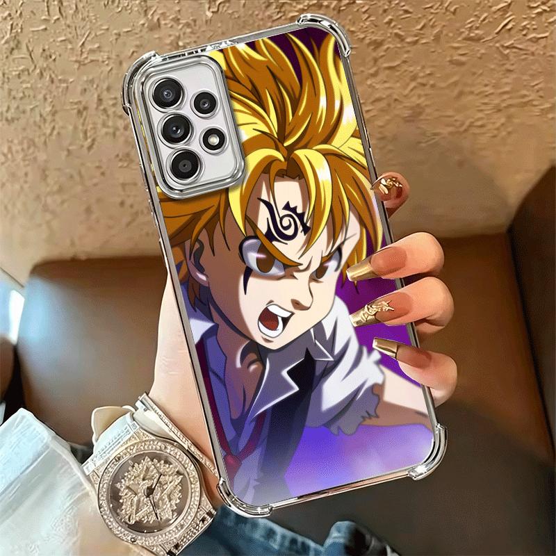Seven D-Deadlys Sins Meliodas Soft Phone Case For Samsung A17 A27 A07 A37 A57 A16 A56 A15 A55 A14 A54 A13 A53 A26 A36 A25 A35 A2