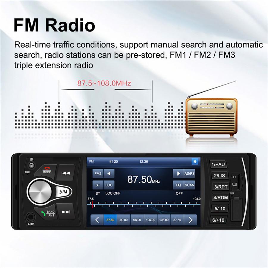 4.1" Radio MP5 Player USB FM AUX Stereo IN OUT W/ 170° Dynamic Track Camera Kit
