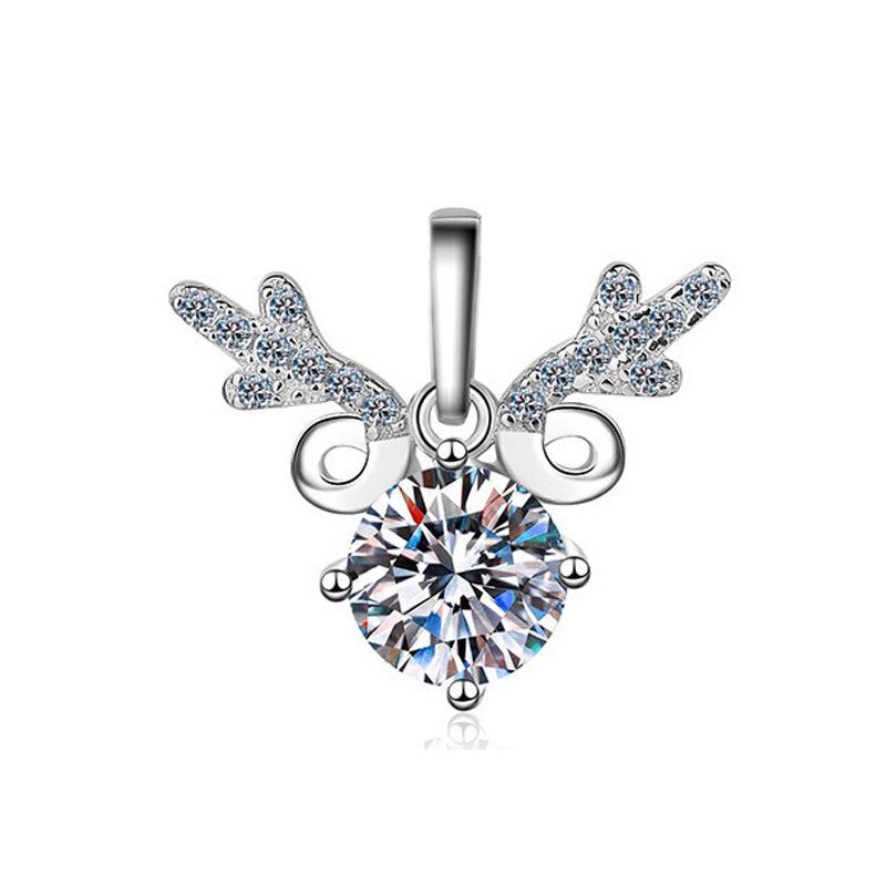 

Mori Style Zircon Antler Pendant Necklace - Sweet Christmas Gift for Women