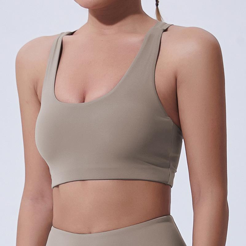 

Женский йога-топ большого размера - Повседневное спортивное нижнее белье L хаки