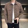 Men's Suede Jacket, Autumn/Winter 2025: High-End Trend, Lapel, Slim-Fit, Stylish and Handsome Design