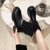Low-heeled snow Martin boots women's shoes new autumn and winter velvet versatile short thin boots Martin boots