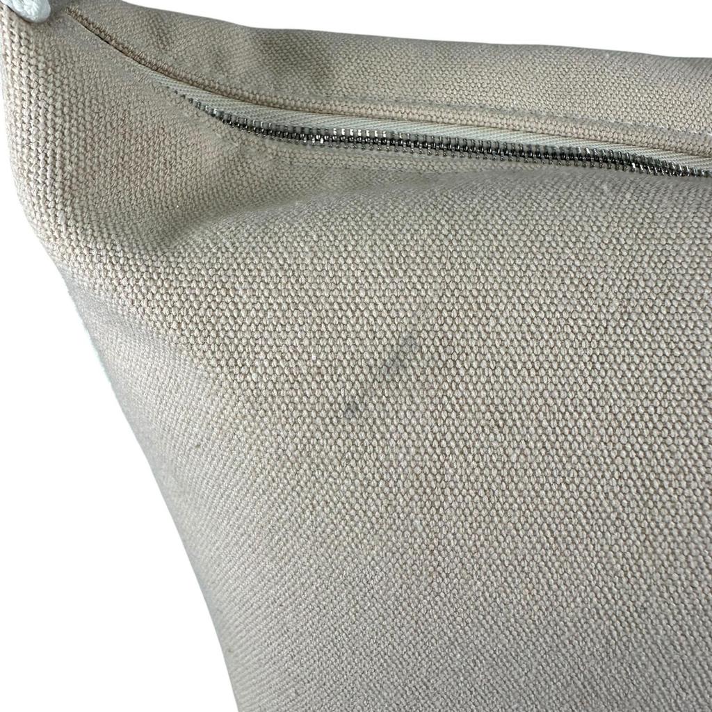 HERMES Brid a Black PM Pouch beige Women Handbag used