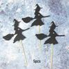 Backen Halloween Kuchen Dekoration: Fledermaus, Spinne, Hexe, Geisterhaus Topper