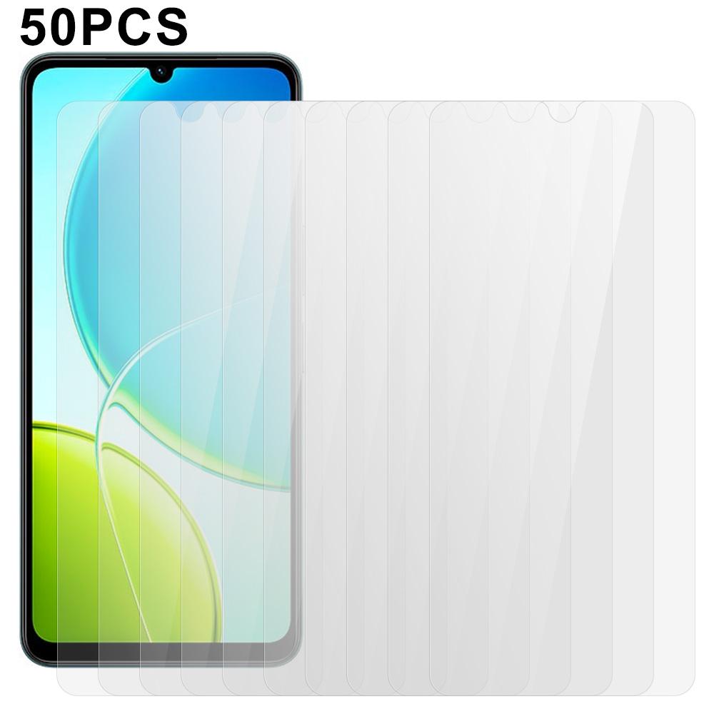 

50Pcs For vivo Y19 5G Screen Protector Full Glue Tempered Glass Clear Screen Film As Shown A
