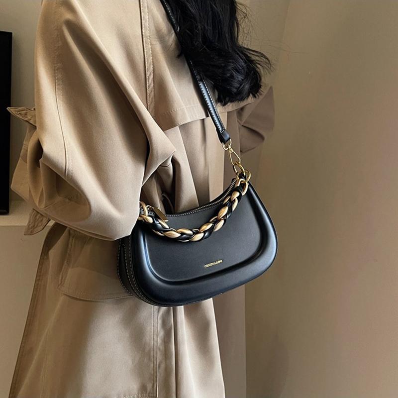 Prancūziška niša rankinė, moteriška rudens ir žiemos pečių krepšys, universalus retro stiliaus balno krepšys