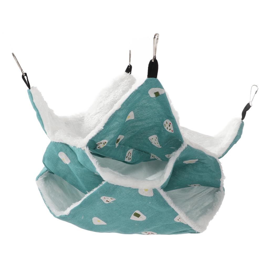 Pet Hanging Hammock Comfortable 3 Layer Hamster Hanging Bed for Rats Rabbits Ferrets Guinea Pigs
