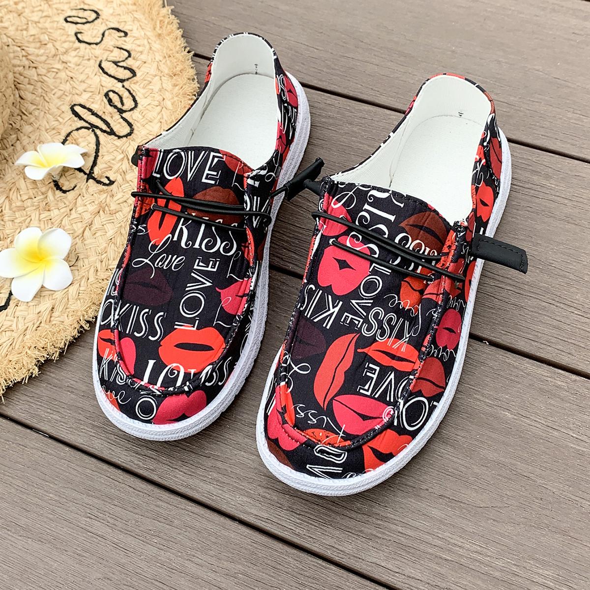 2024 Летняя мода Женская вулканизированная обувь Женские повседневные туфли на плоской подошве Удобные мокасины без застежек Удобные кроссовки для спорта на открытом воздухе 36 чёрный 1859₽