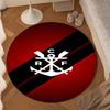 Football Club Emblem Round Rug for Livingroom,Bedroom, Palyroom, Chair Rug, Area Rug, Circle Carpet, Large Size Fan Christmas Gift